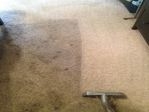 Carpet stain removed with deep cleaning
